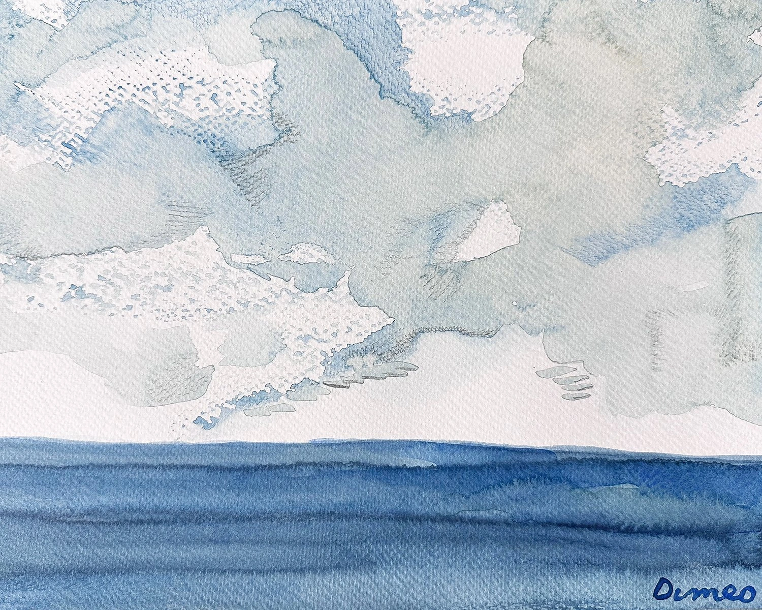 Watercolor landscape by Molly DiMeo